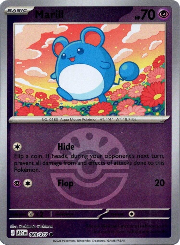 Marill (083/217) (Friend Ball) [Mega Evolution: Ascended Heroes] | Exor Games Truro