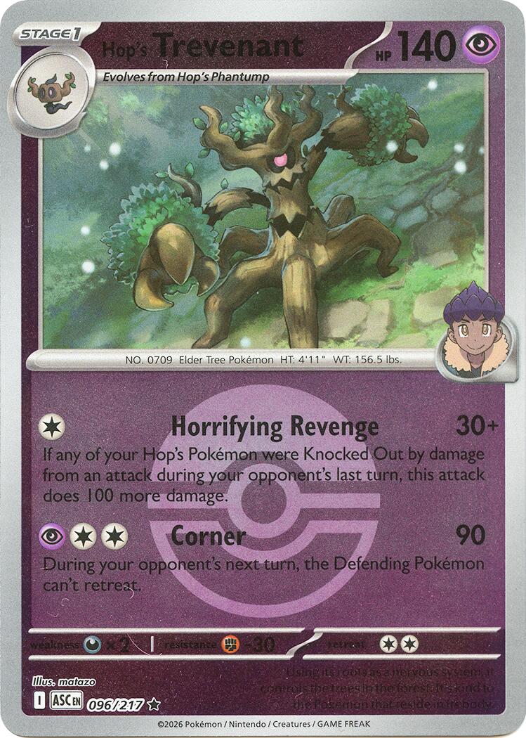 Hop's Trevenant (096/217) (Poke Ball) [Mega Evolution: Ascended Heroes] | Exor Games Truro