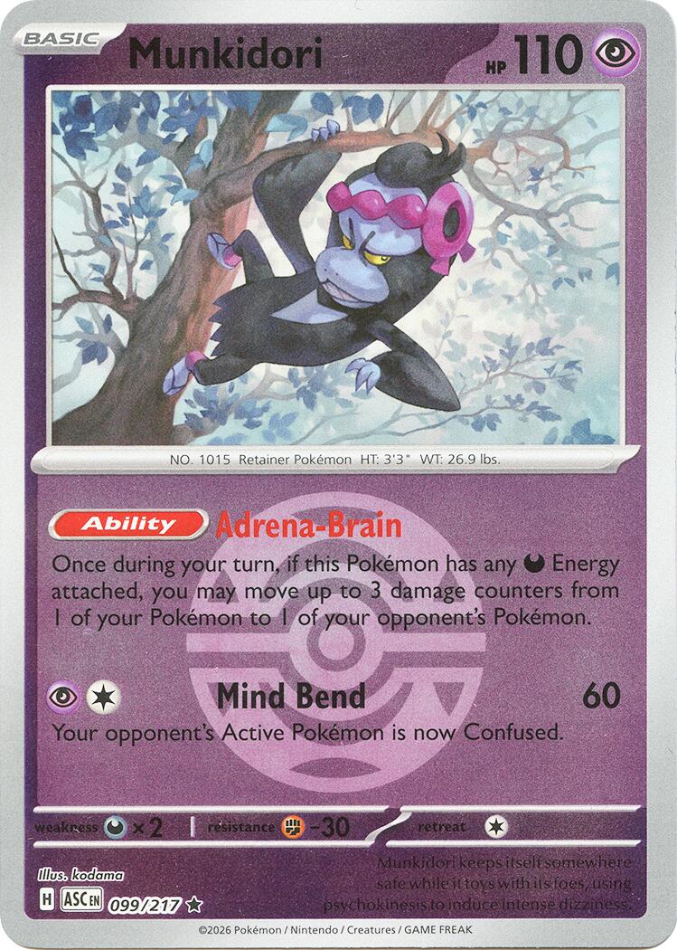 Munkidori (099/217) (Dusk Ball) [Mega Evolution: Ascended Heroes] | Exor Games Truro