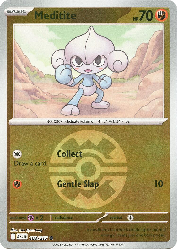 Meditite (103/217) (Quick Ball) [Mega Evolution: Ascended Heroes] | Exor Games Truro