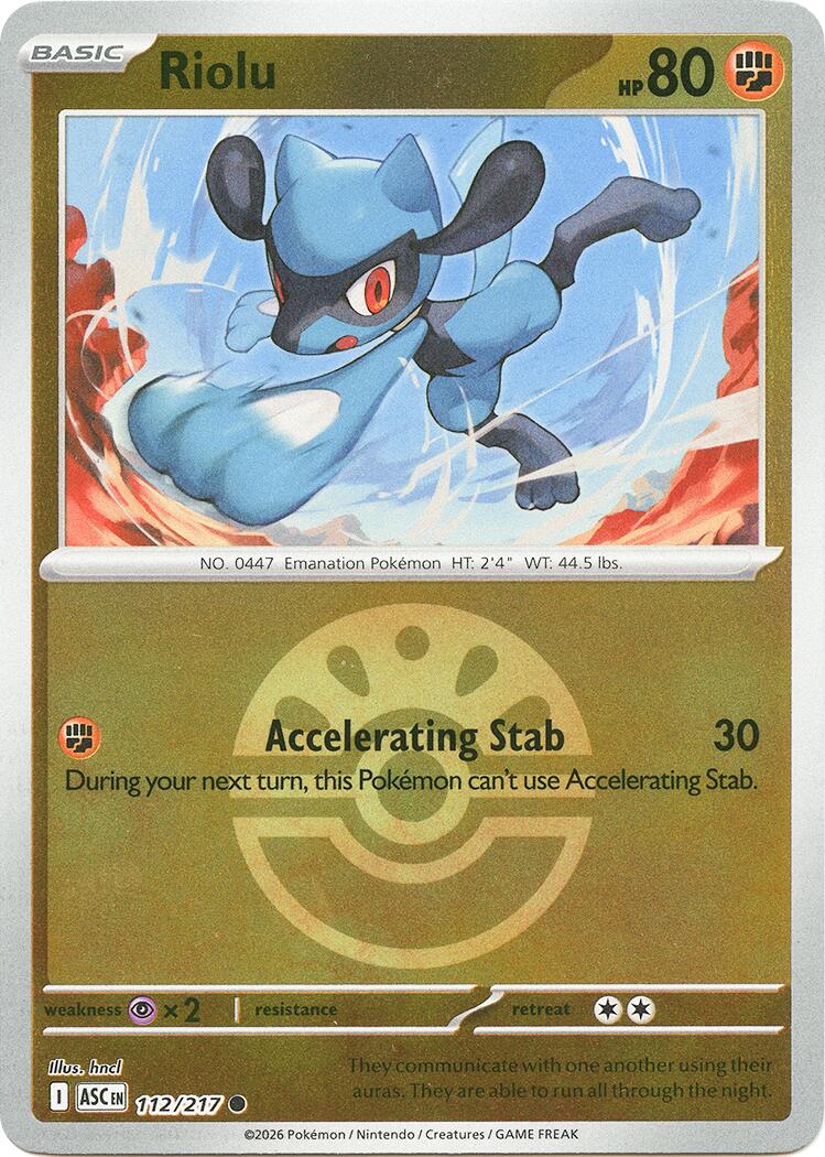 Riolu (112/217) (Friend Ball) [Mega Evolution: Ascended Heroes] | Exor Games Truro