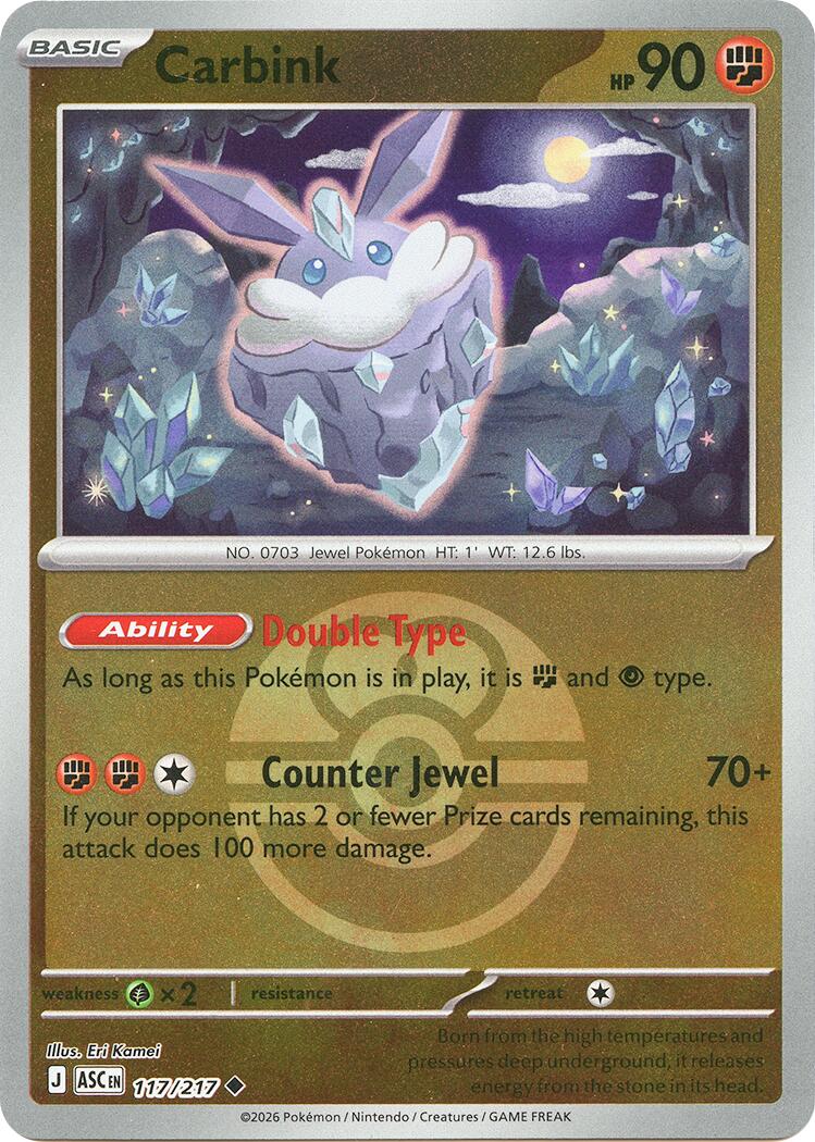 Carbink (117/217) (Dusk Ball) [Mega Evolution: Ascended Heroes] | Exor Games Truro