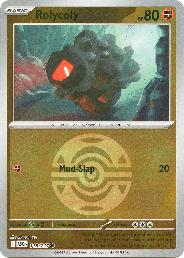 Rolycoly (118/217) (Dusk Ball) [Mega Evolution: Ascended Heroes] | Exor Games Truro