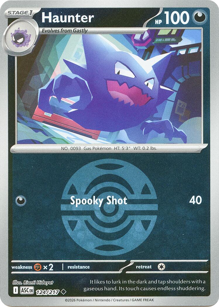 Haunter (124/217) (Dusk Ball) [Mega Evolution: Ascended Heroes] | Exor Games Truro