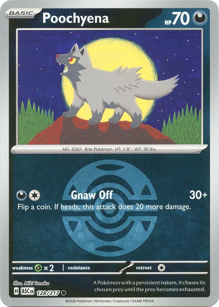 Poochyena (128/217) (Dusk Ball) [Mega Evolution: Ascended Heroes] | Exor Games Truro