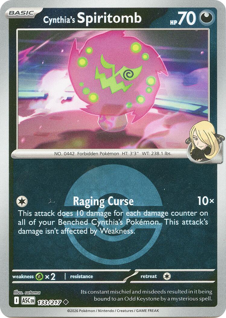 Cynthia's Spiritomb (133/217) (Poke Ball) [Mega Evolution: Ascended Heroes] | Exor Games Truro