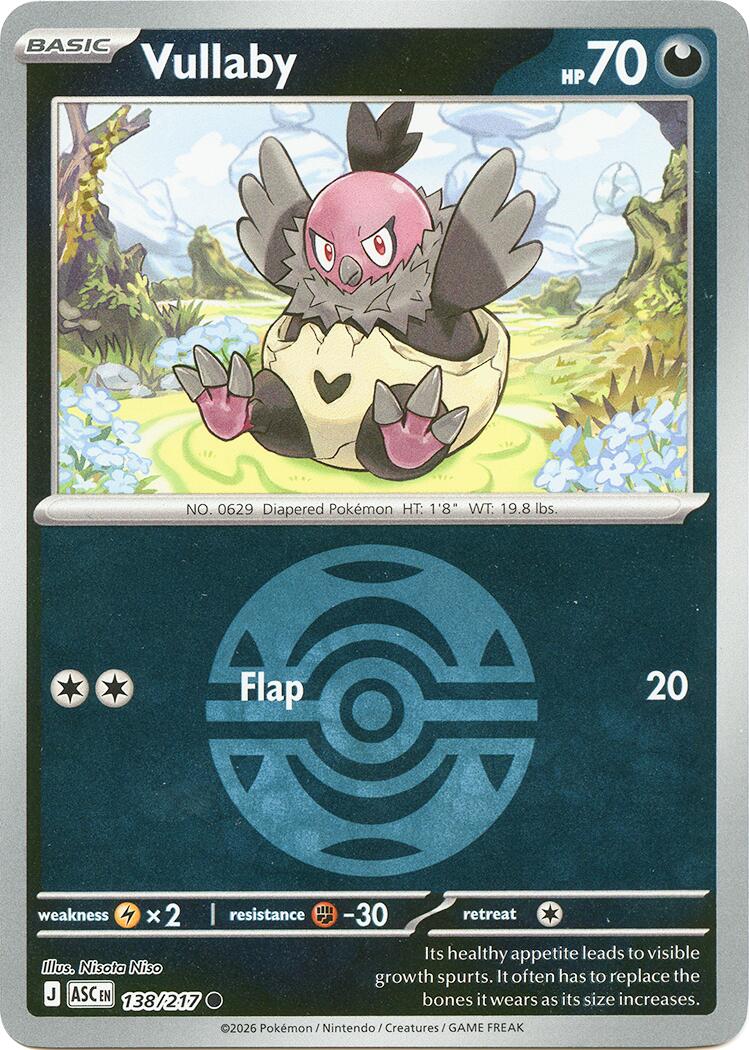 Vullaby (138/217) (Dusk Ball) [Mega Evolution: Ascended Heroes] | Exor Games Truro
