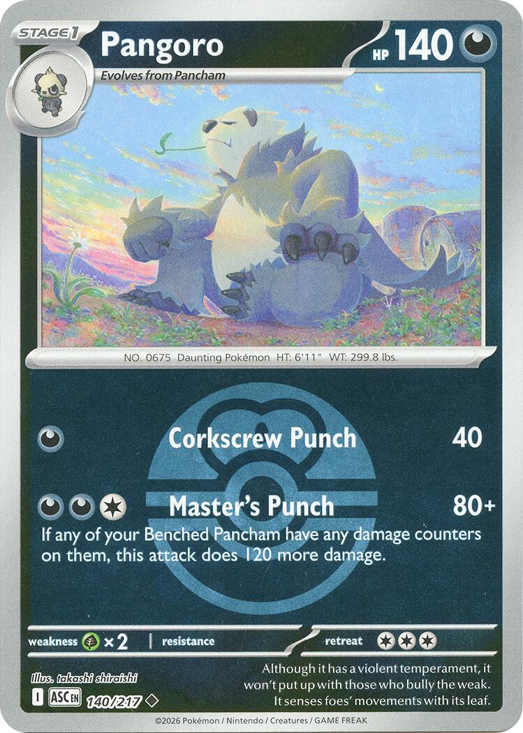Pangoro (140/217) (Love Ball) [Mega Evolution: Ascended Heroes] | Exor Games Truro