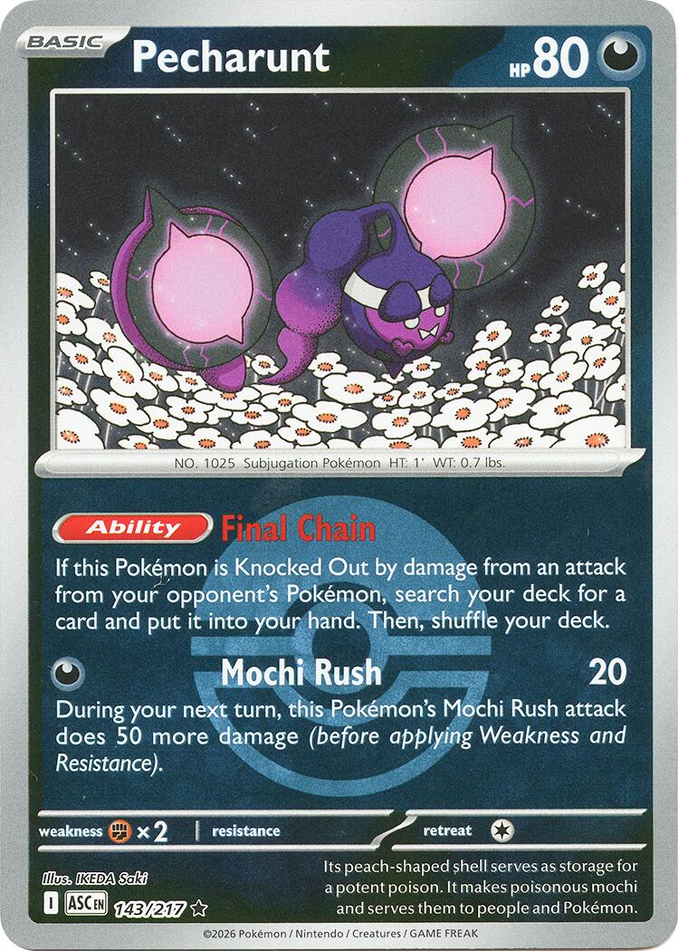 Pecharunt (143/217) (Poke Ball) [Mega Evolution: Ascended Heroes] | Exor Games Truro