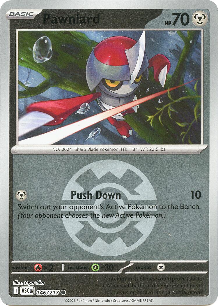 Pawniard (146/217) (Quick Ball) [Mega Evolution: Ascended Heroes] | Exor Games Truro