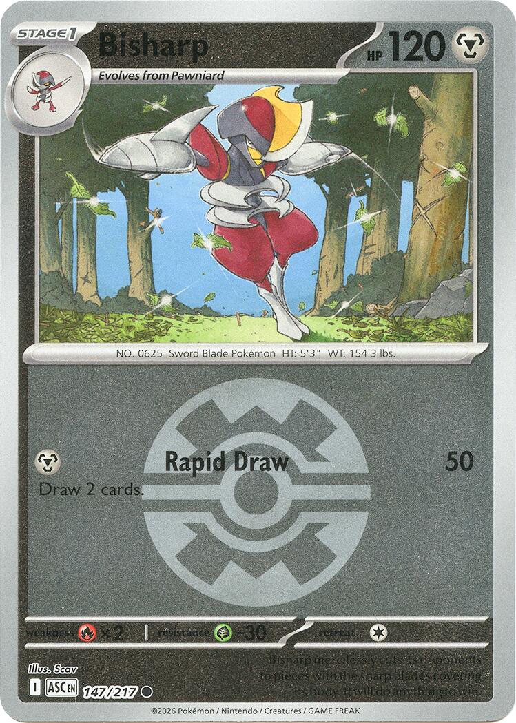 Bisharp (147/217) (Quick Ball) [Mega Evolution: Ascended Heroes] | Exor Games Truro
