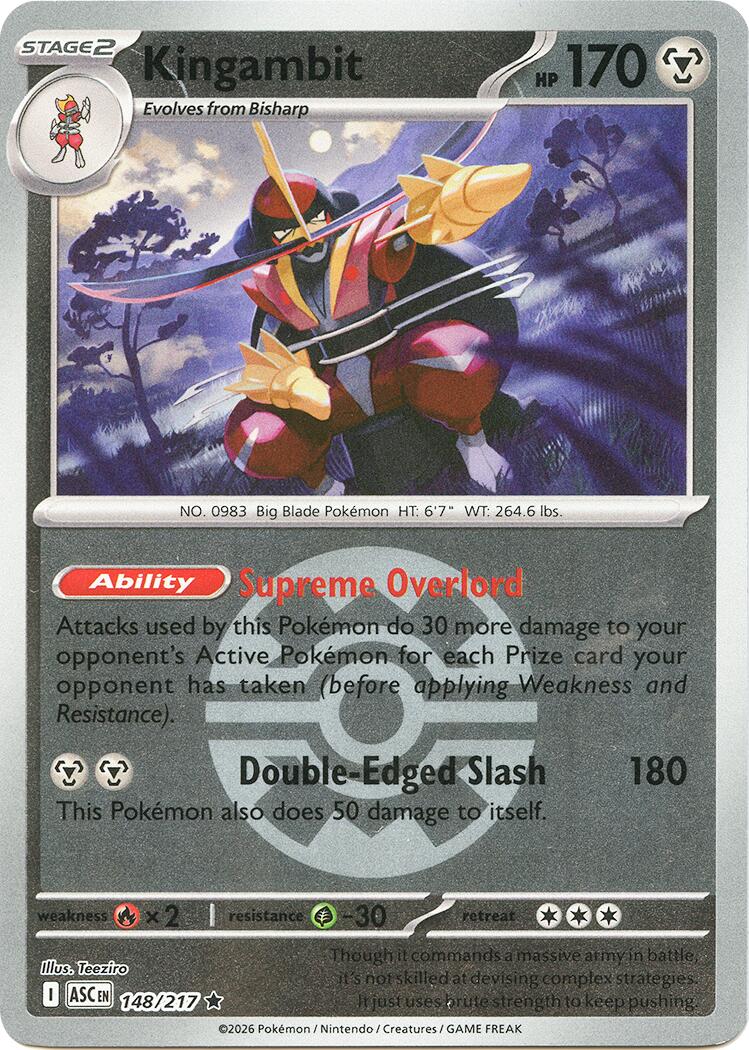 Kingambit (148/217) (Quick Ball) [Mega Evolution: Ascended Heroes] | Exor Games Truro