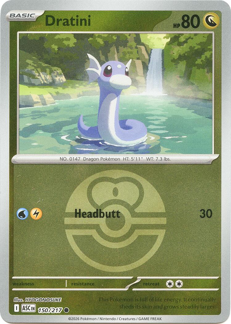 Dratini (150/217) (Love Ball) [Mega Evolution: Ascended Heroes] | Exor Games Truro