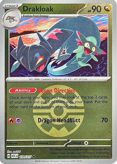 Drakloak (159/217) (Quick Ball) [Mega Evolution: Ascended Heroes] | Exor Games Truro