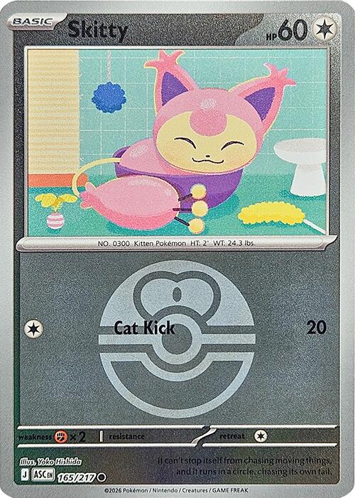 Skitty (165/217) (Love Ball) [Mega Evolution: Ascended Heroes] | Exor Games Truro
