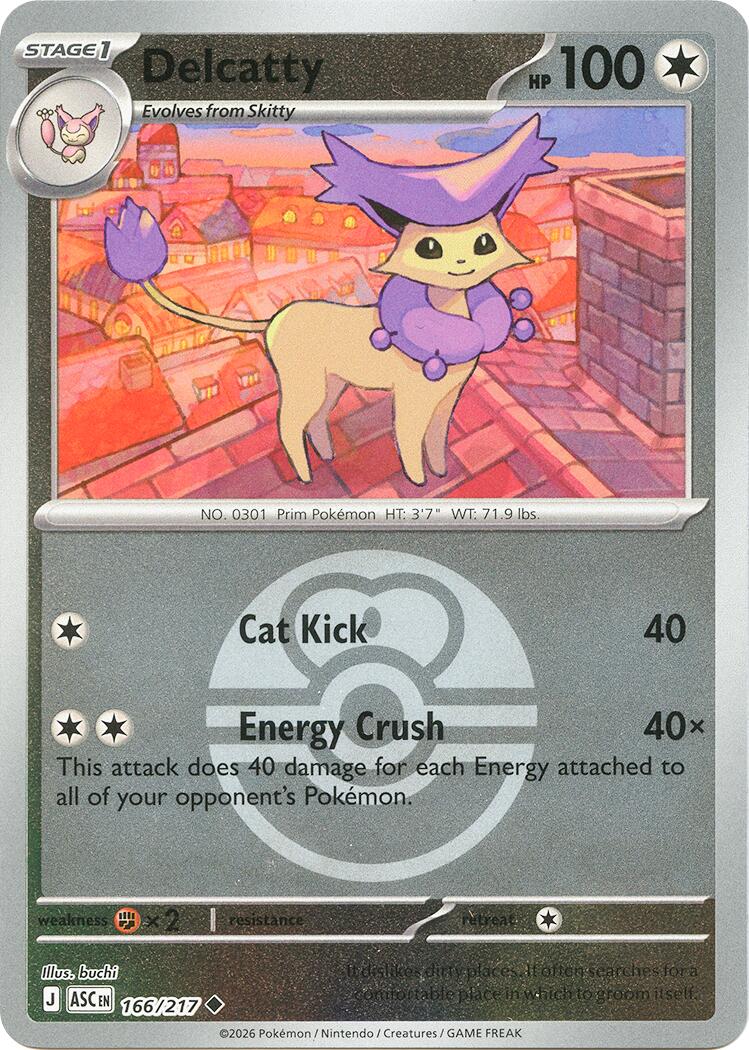 Delcatty (166/217) (Love Ball) [Mega Evolution: Ascended Heroes] | Exor Games Truro