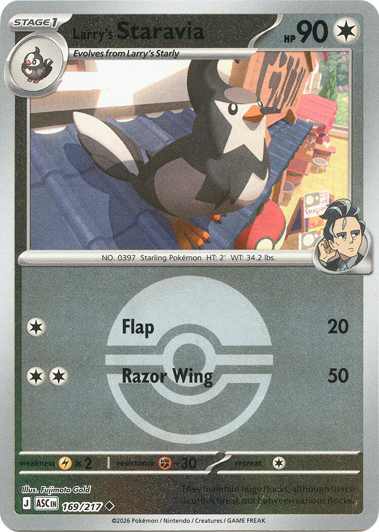 Larry's Staravia (169/217) (Poke Ball) [Mega Evolution: Ascended Heroes] | Exor Games Truro