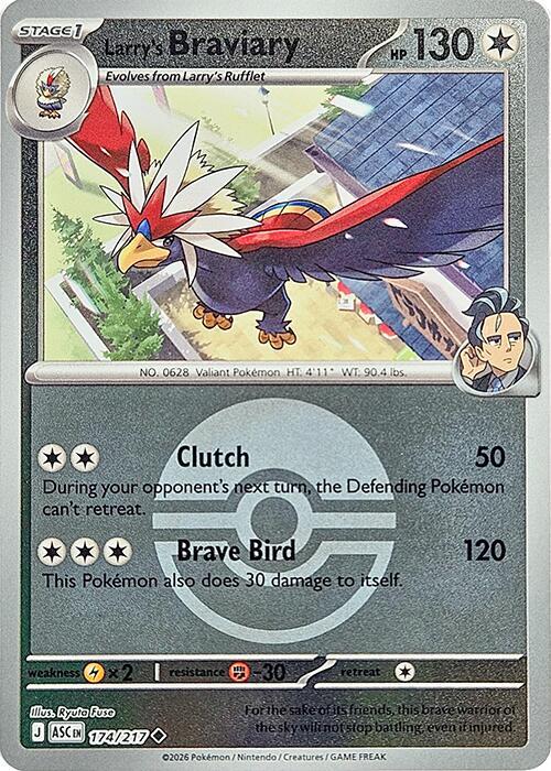 Larry's Braviary (174/217) (Poke Ball) [Mega Evolution: Ascended Heroes] | Exor Games Truro