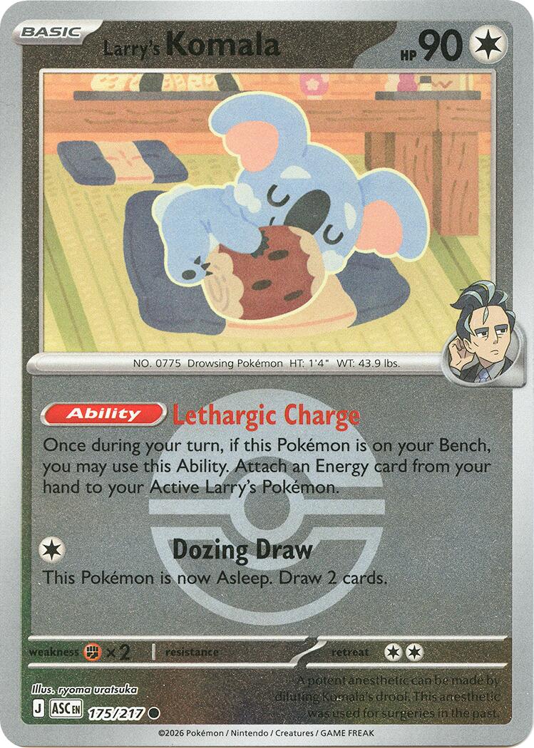 Larry's Komala (175/217) (Poke Ball) [Mega Evolution: Ascended Heroes] | Exor Games Truro