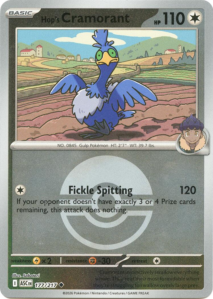Hop's Cramorant (177/217) (Poke Ball) [Mega Evolution: Ascended Heroes] | Exor Games Truro