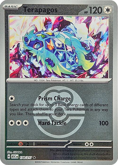 Terapagos (178/217) (Love Ball) [Mega Evolution: Ascended Heroes] | Exor Games Truro