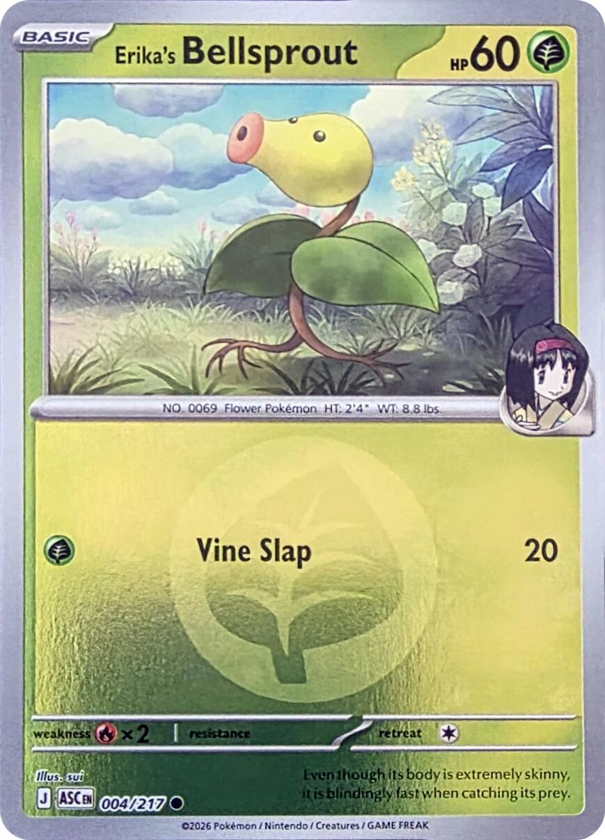 Erika's Bellsprout (004/217) (Energy Symbol Pattern) [Mega Evolution: Ascended Heroes] | Exor Games Truro