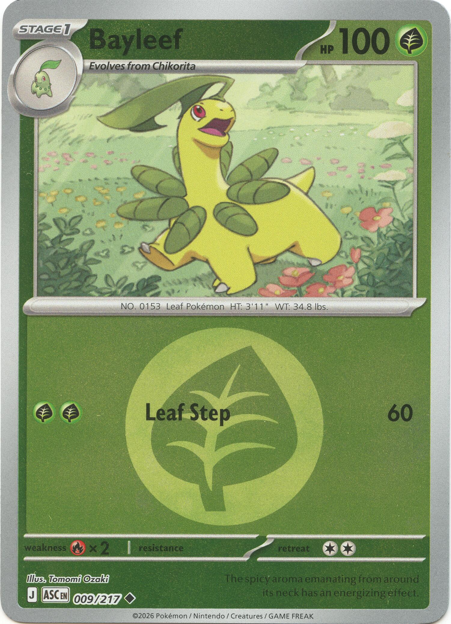 Bayleef (009/217) (Energy Symbol Pattern) [Mega Evolution: Ascended Heroes] | Exor Games Truro