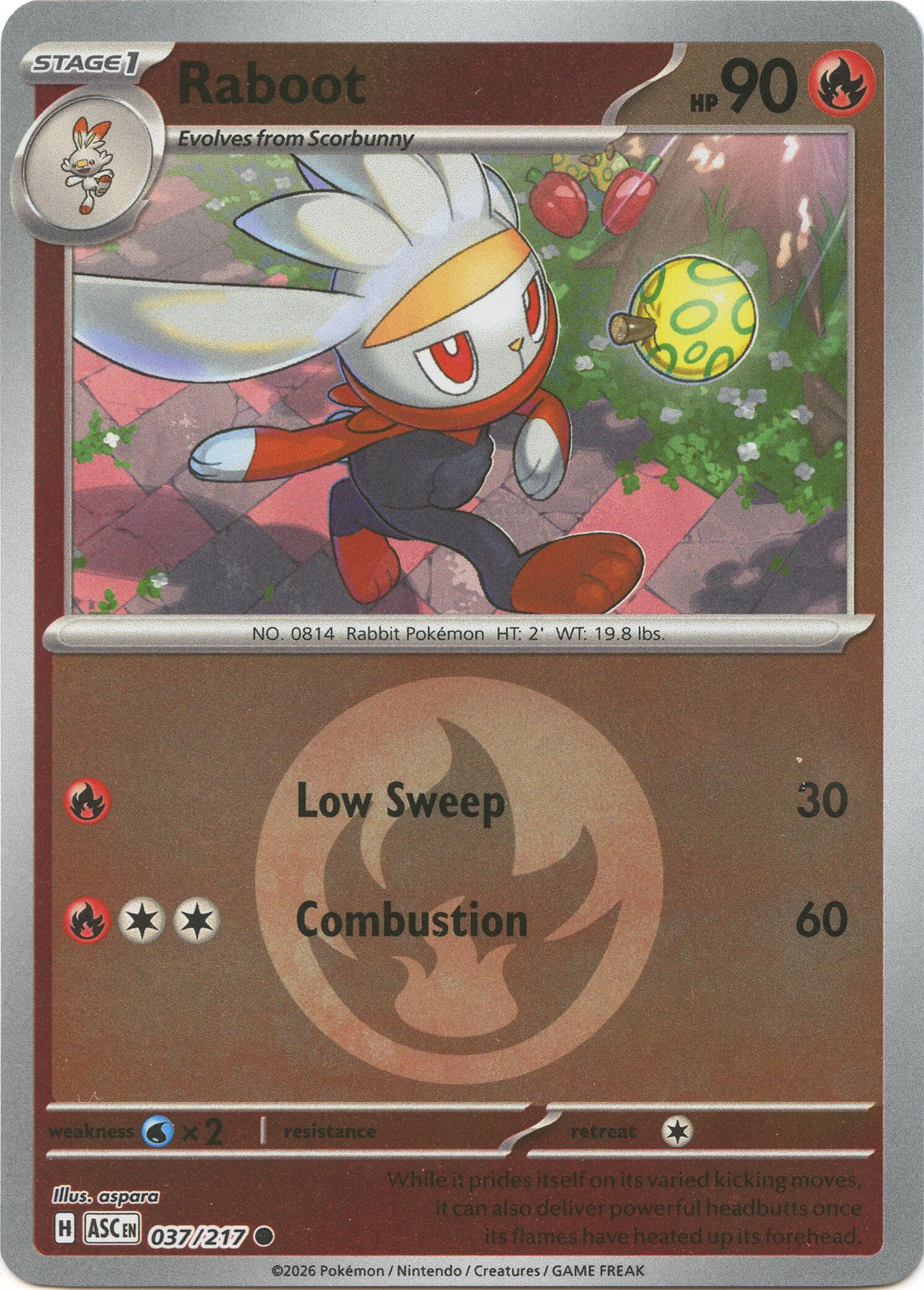 Raboot (037/217) (Energy Symbol Pattern) [Mega Evolution: Ascended Heroes] | Exor Games Truro