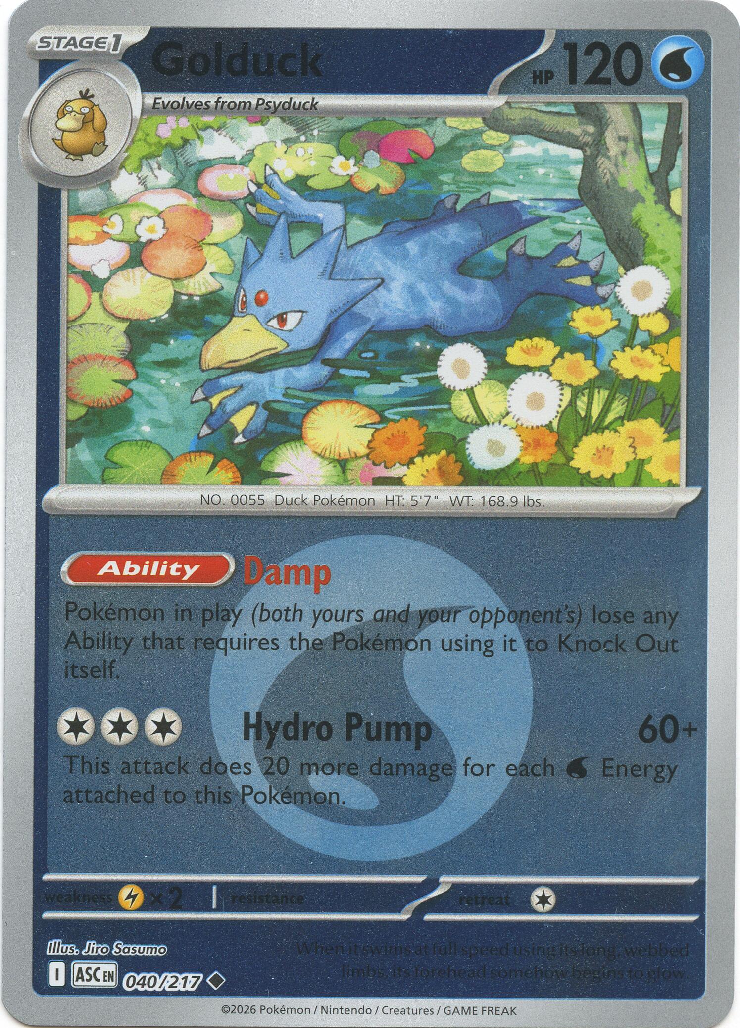 Golduck (040/217) (Energy Symbol Pattern) [Mega Evolution: Ascended Heroes] | Exor Games Truro