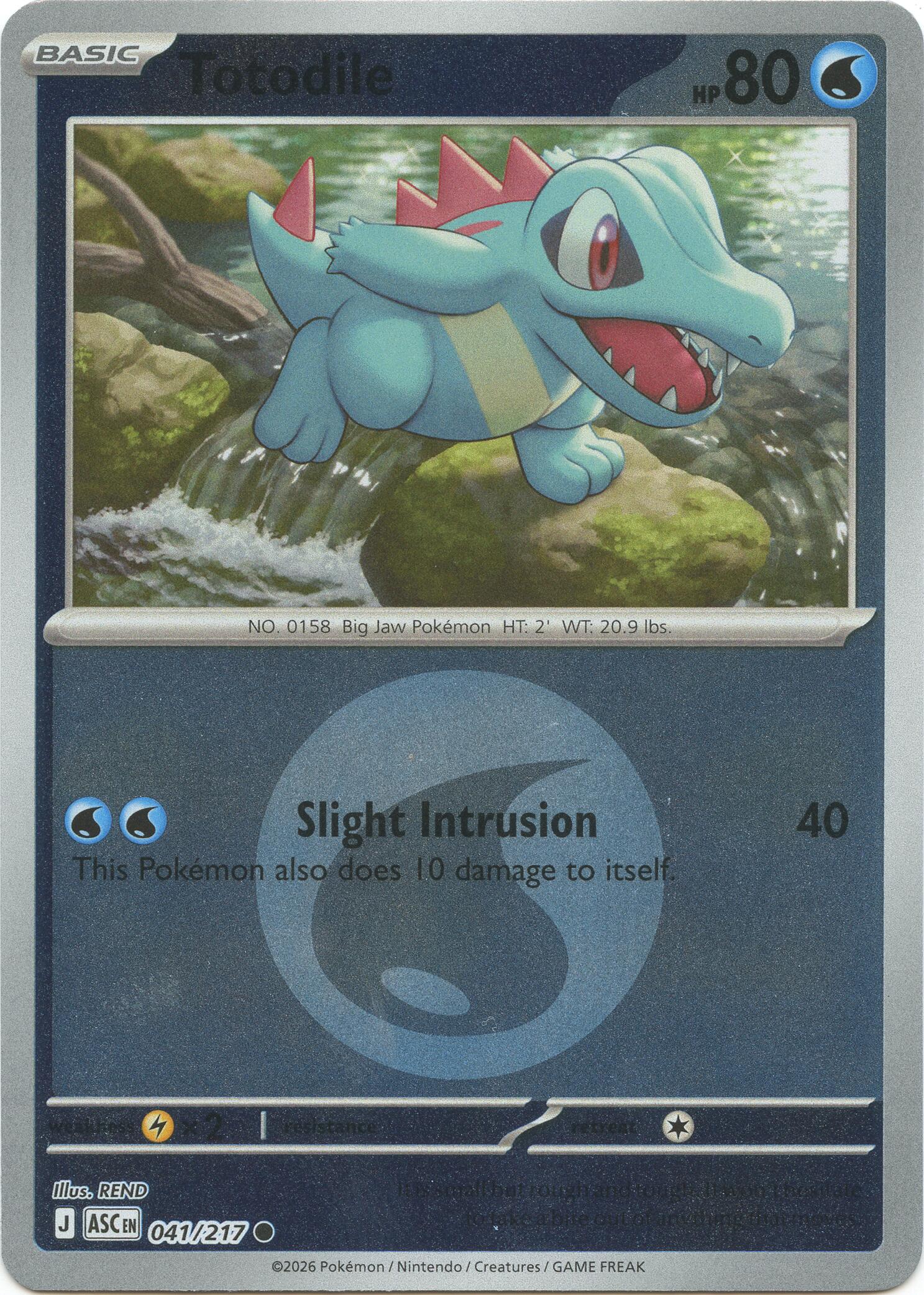 Totodile (041/217) (Energy Symbol Pattern) [Mega Evolution: Ascended Heroes] | Exor Games Truro
