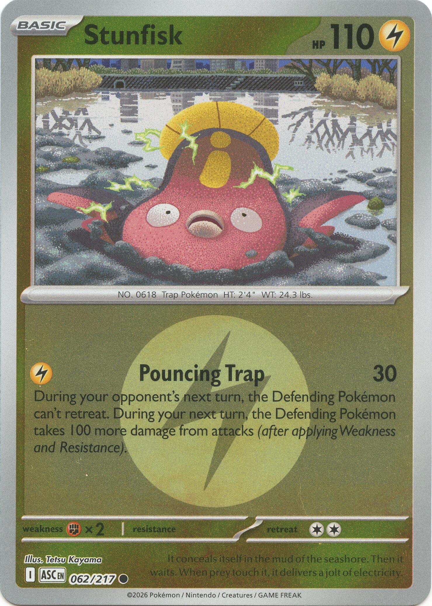 Stunfisk (062/217) (Energy Symbol Pattern) [Mega Evolution: Ascended Heroes] | Exor Games Truro
