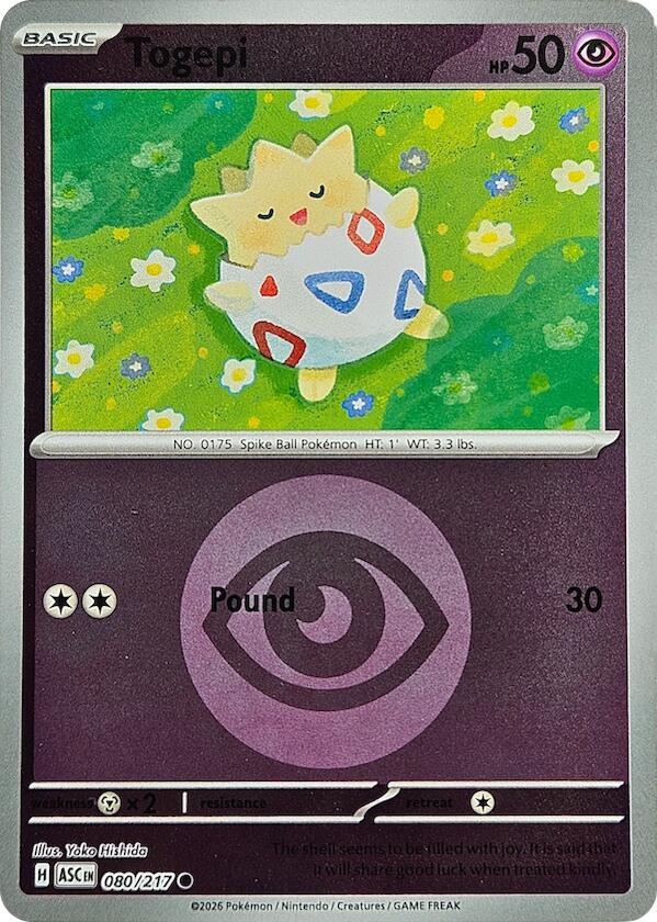 Togepi (080/217) (Energy Symbol Pattern) [Mega Evolution: Ascended Heroes] | Exor Games Truro