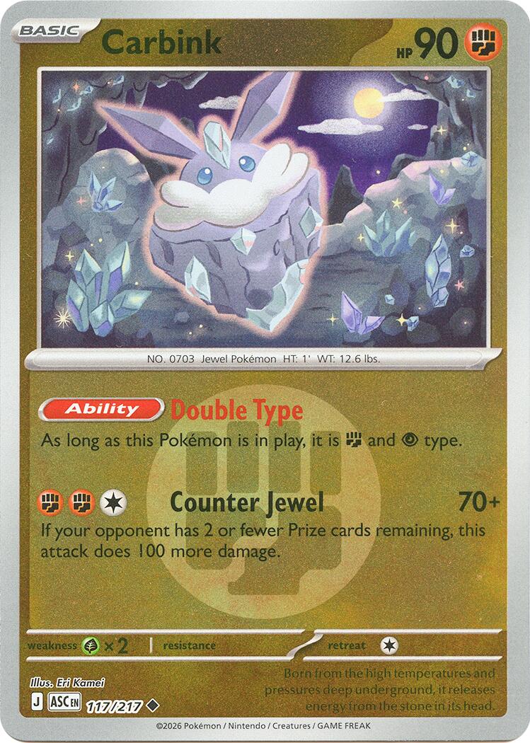 Carbink (117/217) (Energy Symbol Pattern) [Mega Evolution: Ascended Heroes] | Exor Games Truro