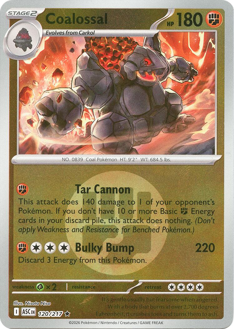 Coalossal (120/217) (Energy Symbol Pattern) [Mega Evolution: Ascended Heroes] | Exor Games Truro