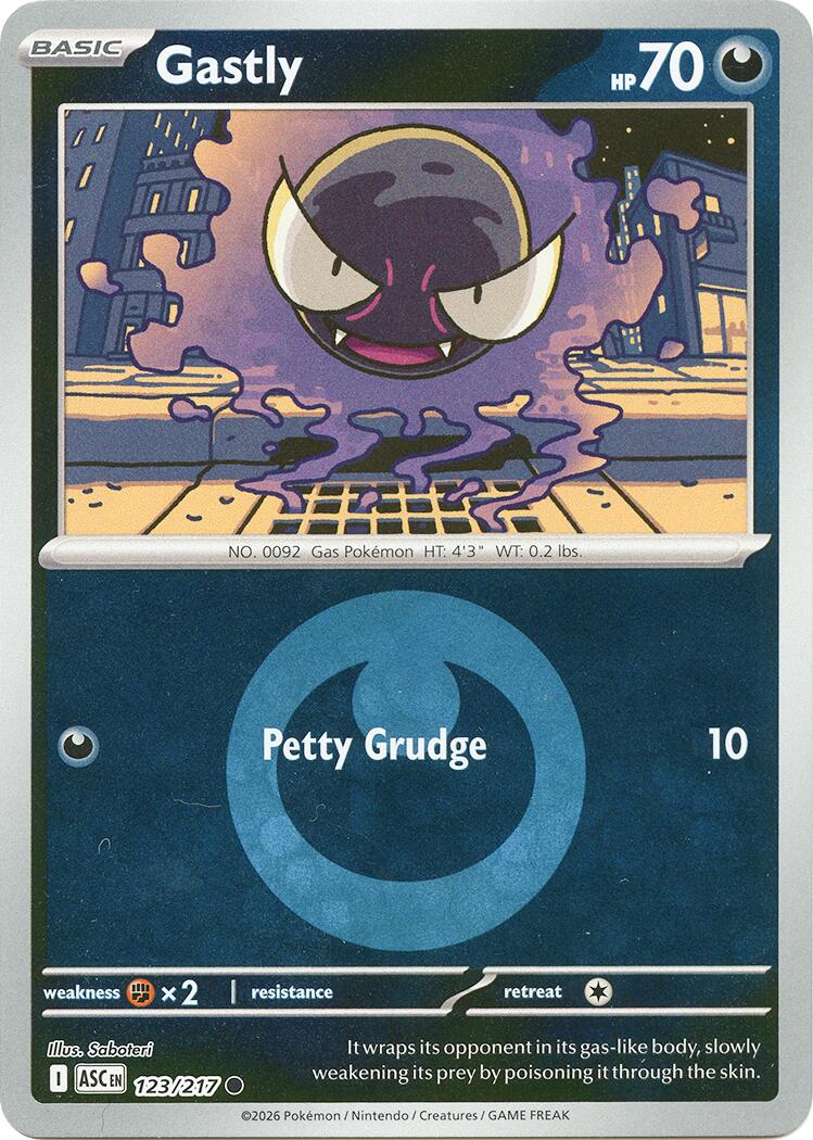 Gastly (123/217) (Energy Symbol Pattern) [Mega Evolution: Ascended Heroes] | Exor Games Truro