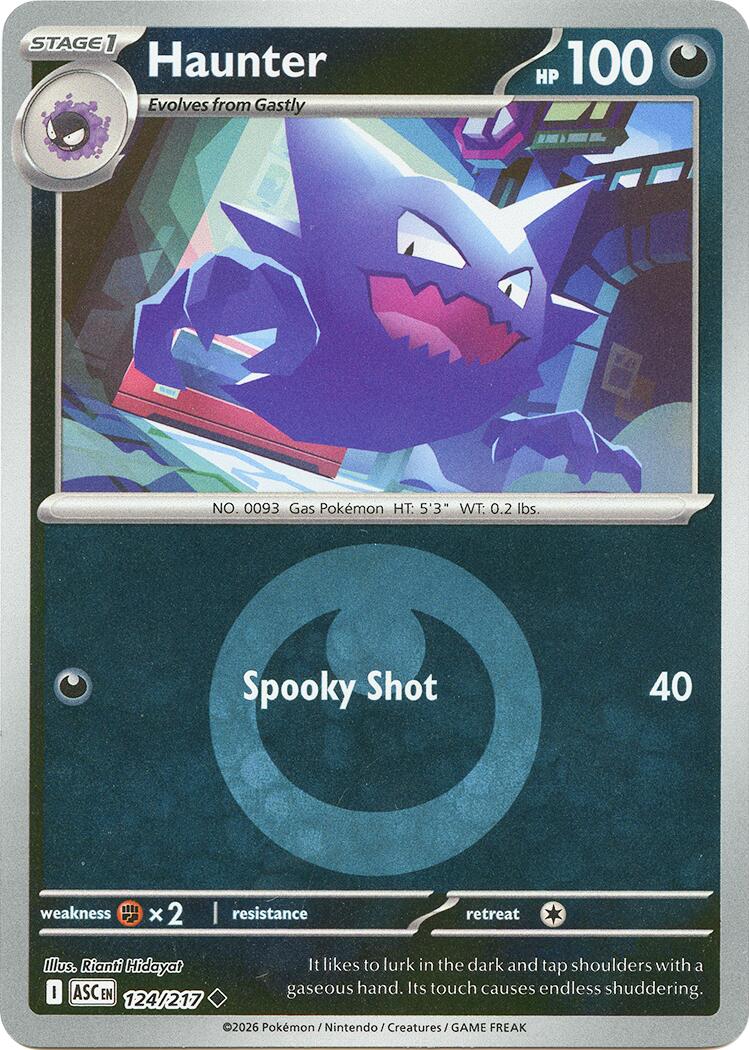 Haunter (124/217) (Energy Symbol Pattern) [Mega Evolution: Ascended Heroes] | Exor Games Truro
