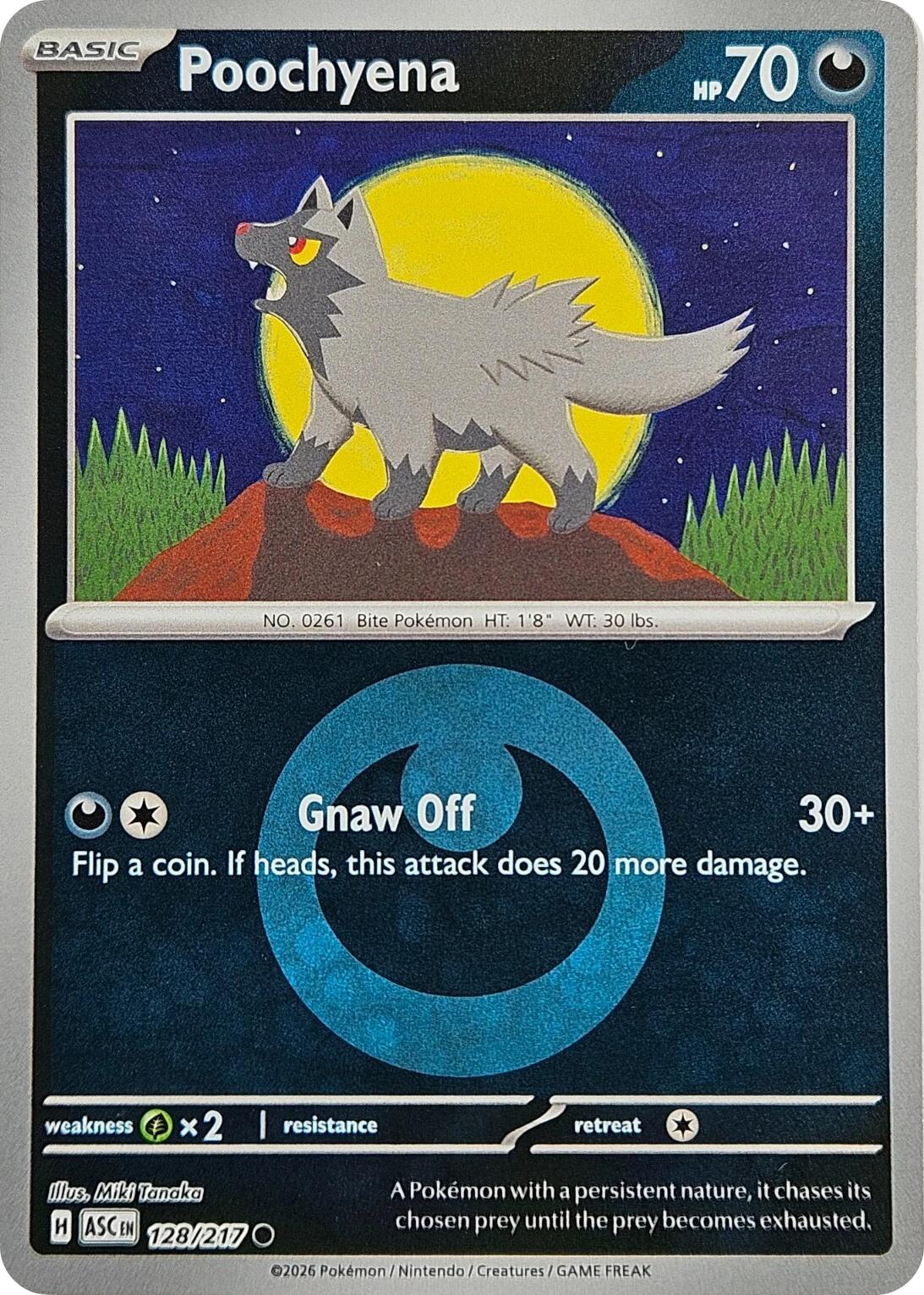 Poochyena (128/217) (Energy Symbol Pattern) [Mega Evolution: Ascended Heroes] | Exor Games Truro