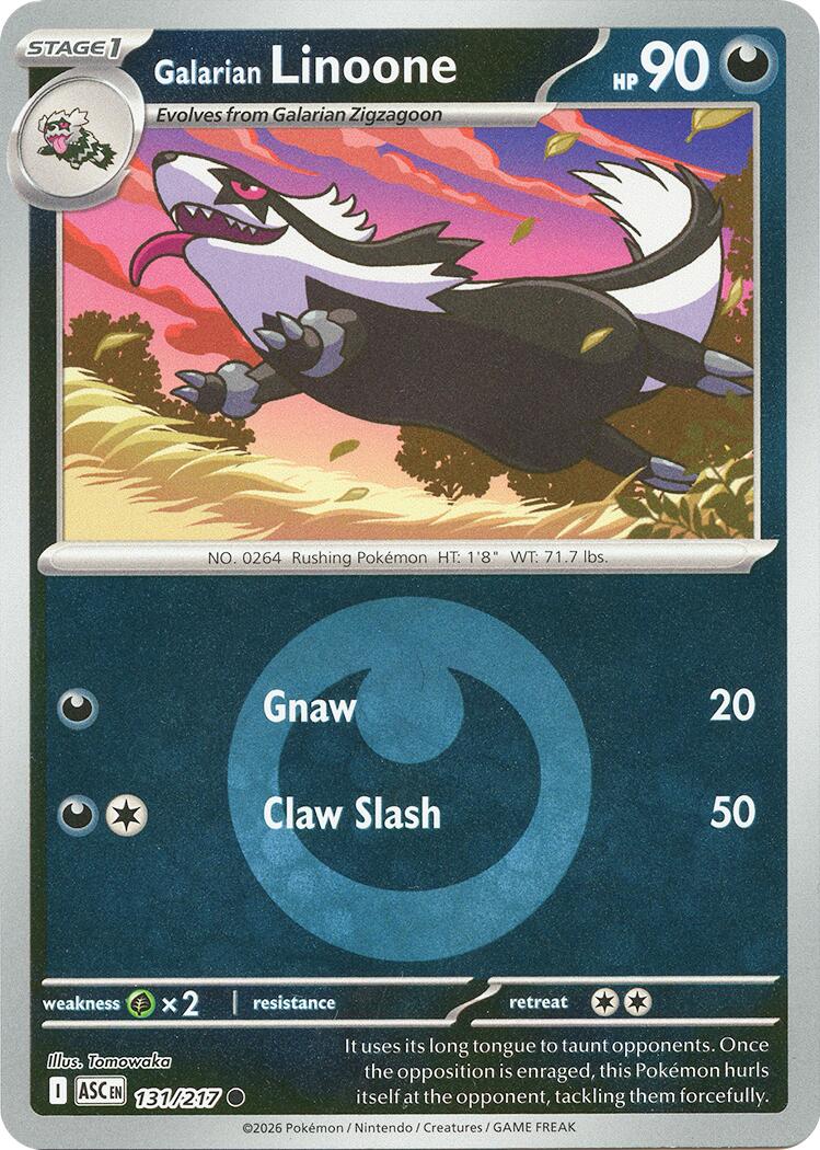 Galarian Linoone (131/217) (Energy Symbol Pattern) [Mega Evolution: Ascended Heroes] | Exor Games Truro