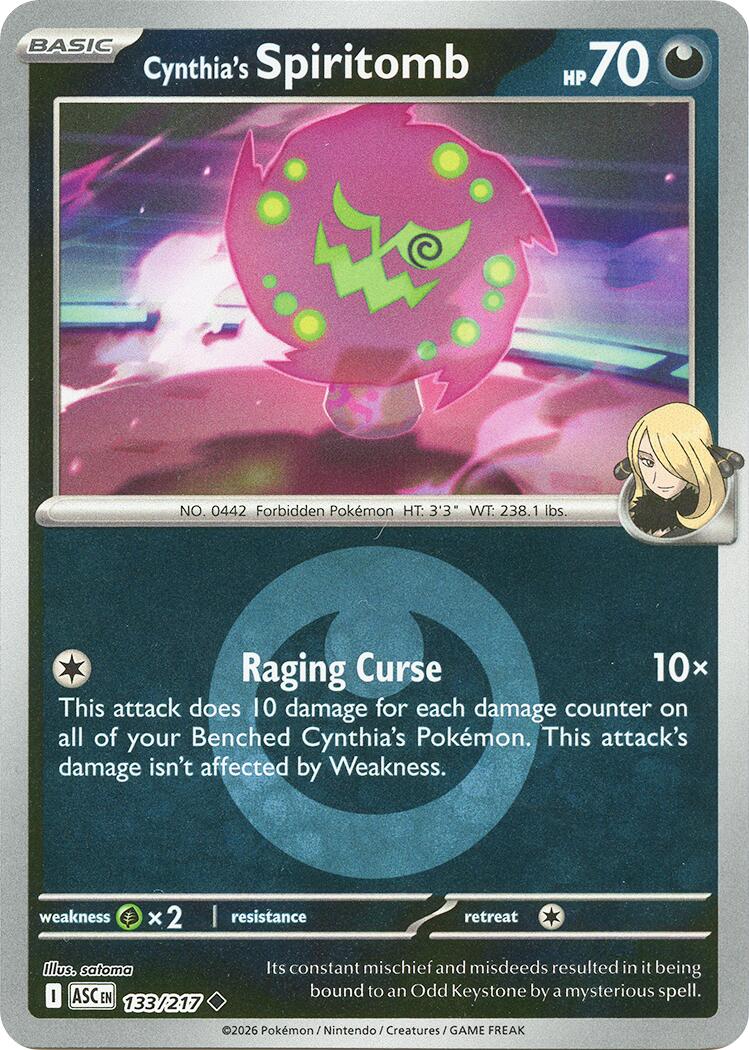 Cynthia's Spiritomb (133/217) (Energy Symbol Pattern) [Mega Evolution: Ascended Heroes] | Exor Games Truro