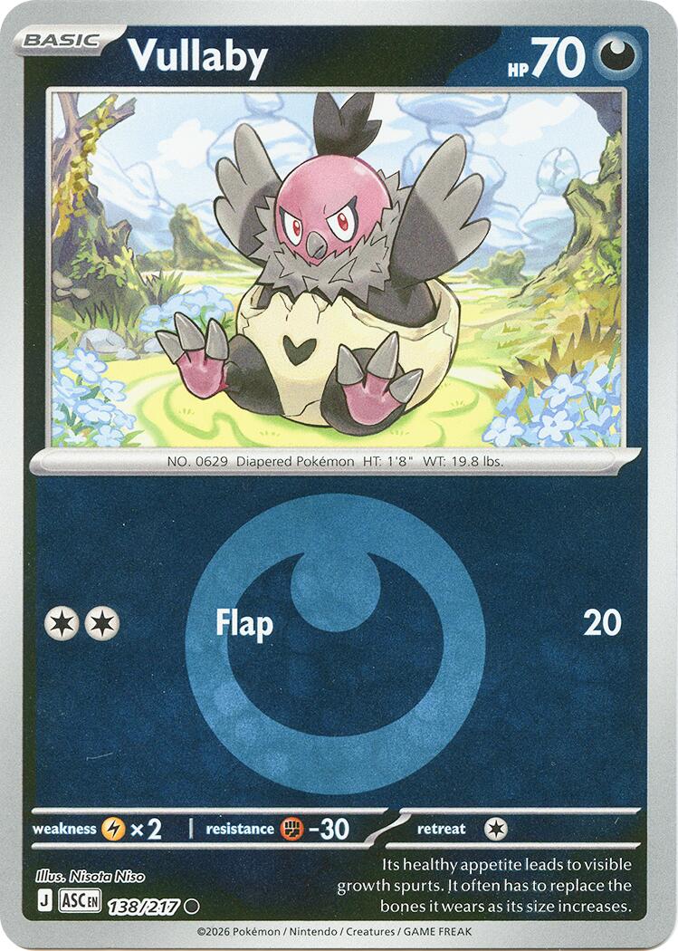 Vullaby (138/217) (Energy Symbol Pattern) [Mega Evolution: Ascended Heroes] | Exor Games Truro