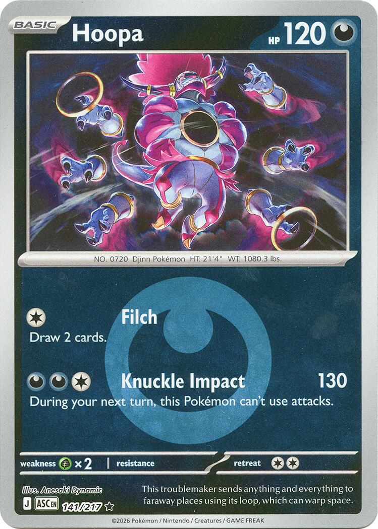 Hoopa (141/217) (Energy Symbol Pattern) [Mega Evolution: Ascended Heroes] | Exor Games Truro