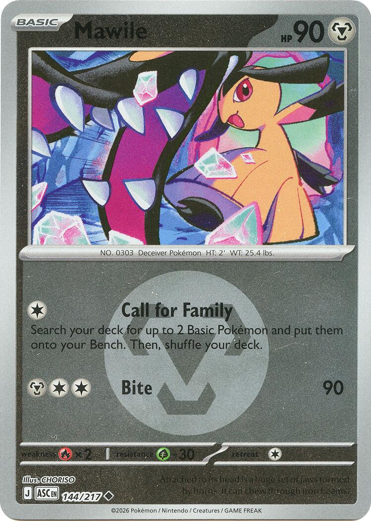 Mawile (144/217) (Energy Symbol Pattern) [Mega Evolution: Ascended Heroes] | Exor Games Truro