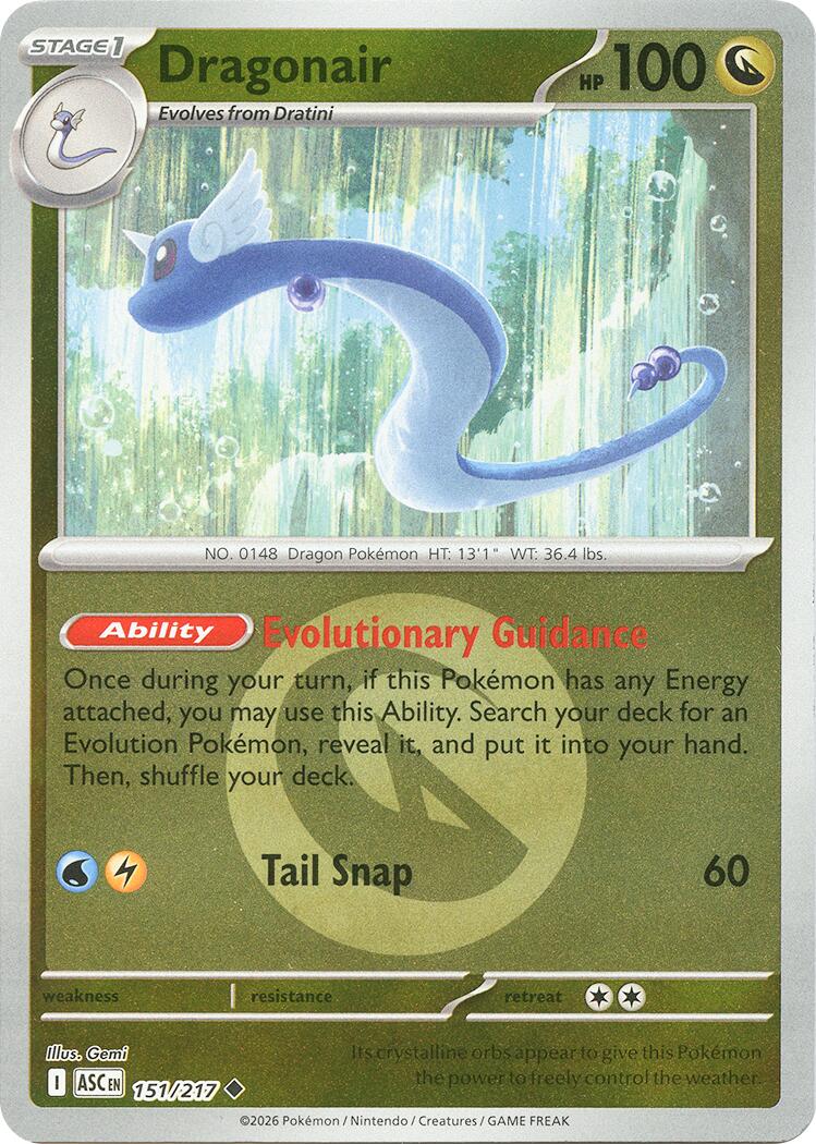 Dragonair (151/217) (Energy Symbol Pattern) [Mega Evolution: Ascended Heroes] | Exor Games Truro
