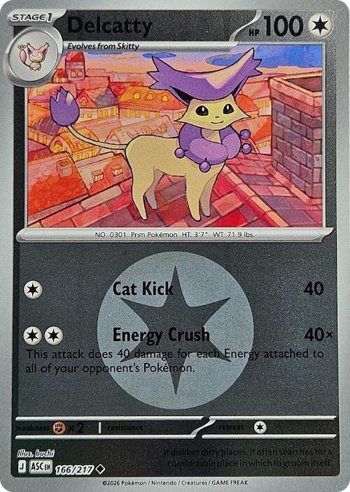 Delcatty (166/217) (Energy Symbol Pattern) [Mega Evolution: Ascended Heroes] | Exor Games Truro