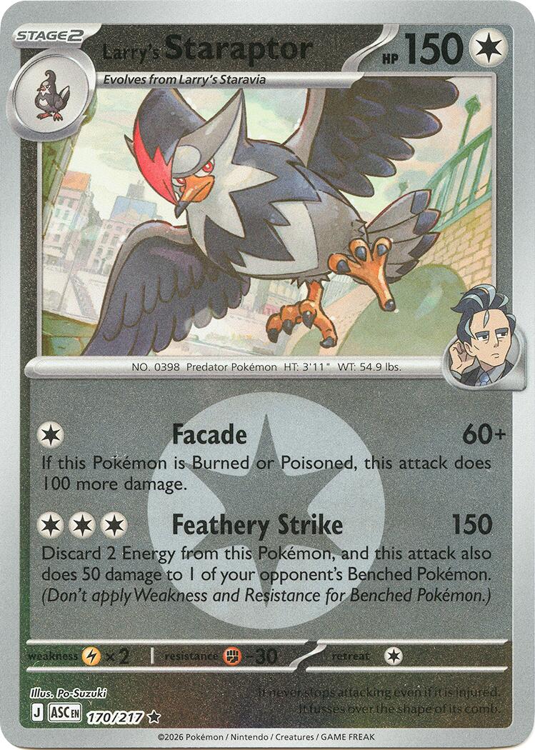 Larry's Staraptor (170/217) (Energy Symbol Pattern) [Mega Evolution: Ascended Heroes] | Exor Games Truro