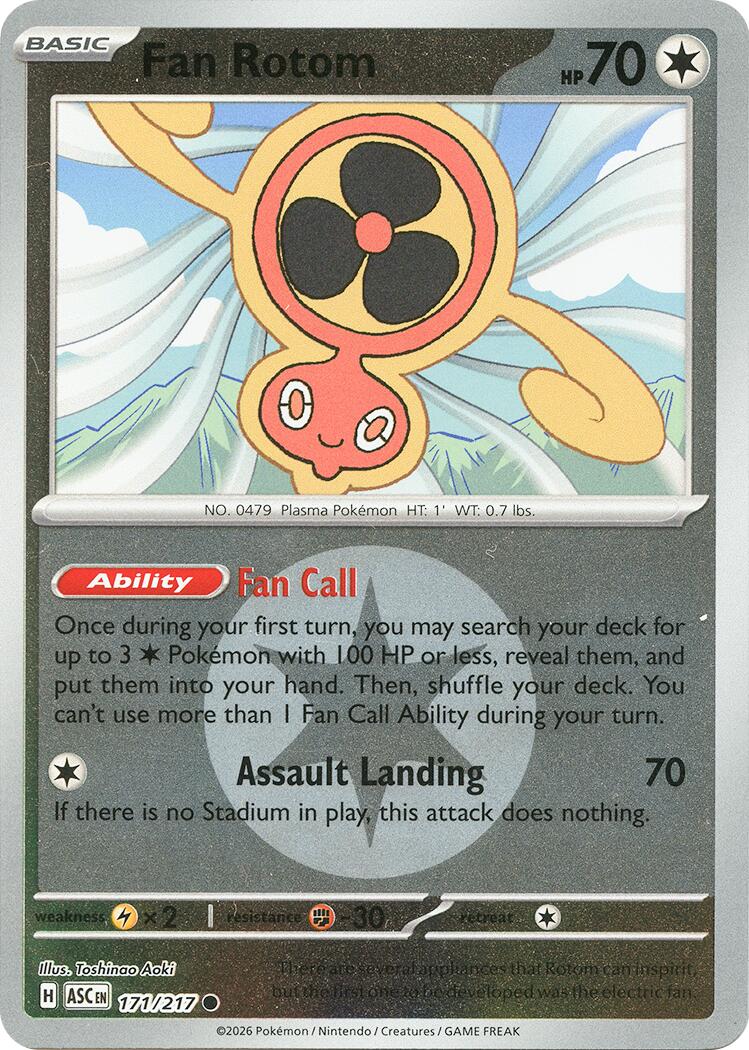 Fan Rotom (171/217) (Energy Symbol Pattern) [Mega Evolution: Ascended Heroes] | Exor Games Truro