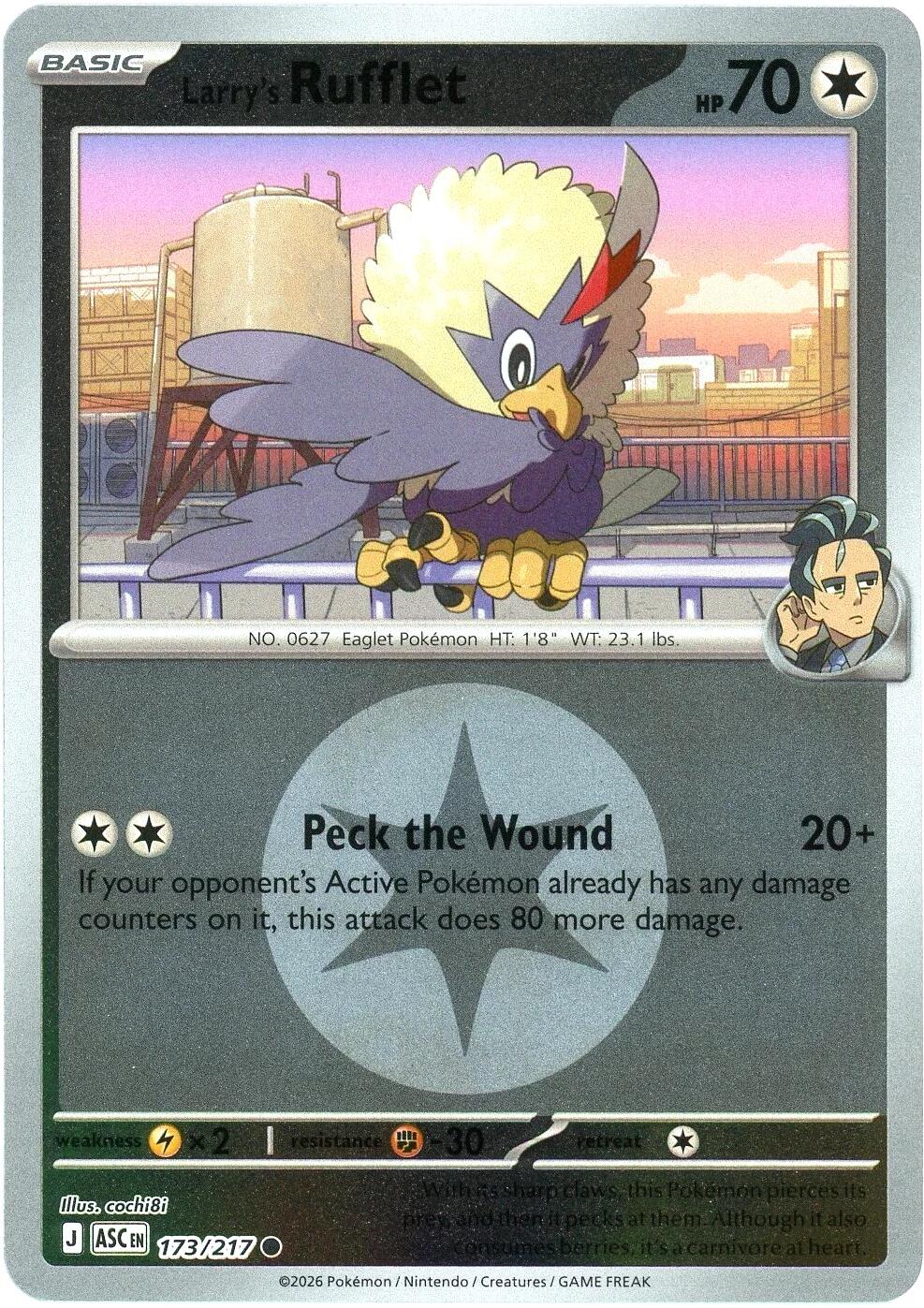 Larry's Rufflet (173/217) (Energy Symbol Pattern) [Mega Evolution: Ascended Heroes] | Exor Games Truro
