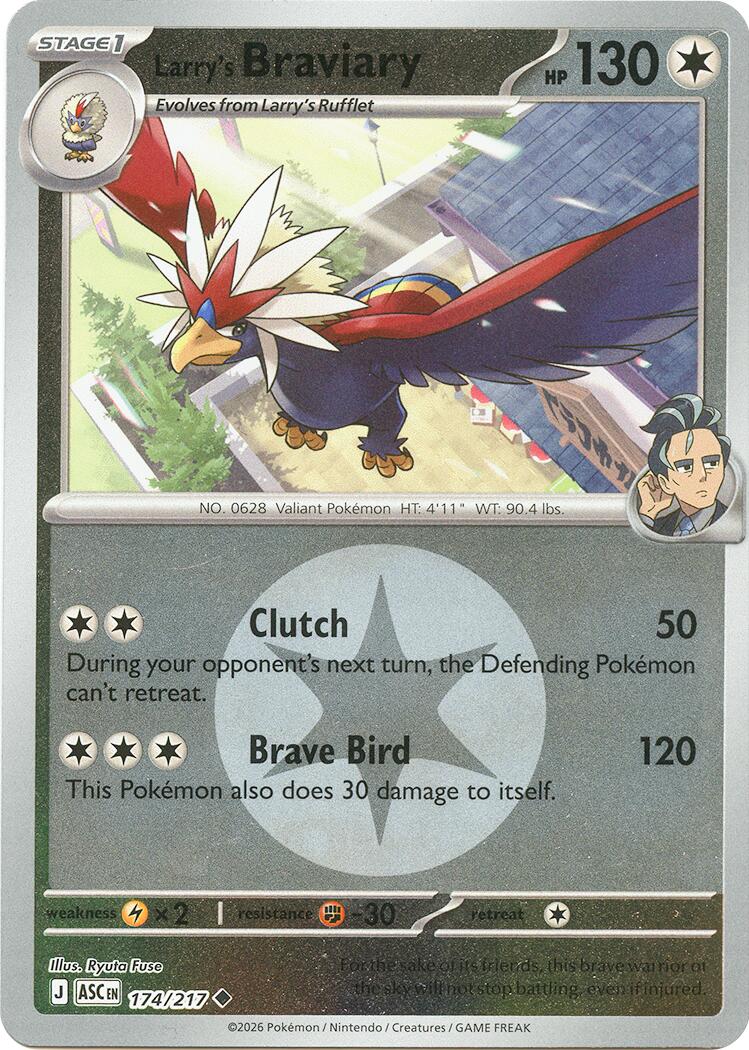 Larry's Braviary (174/217) (Energy Symbol Pattern) [Mega Evolution: Ascended Heroes] | Exor Games Truro
