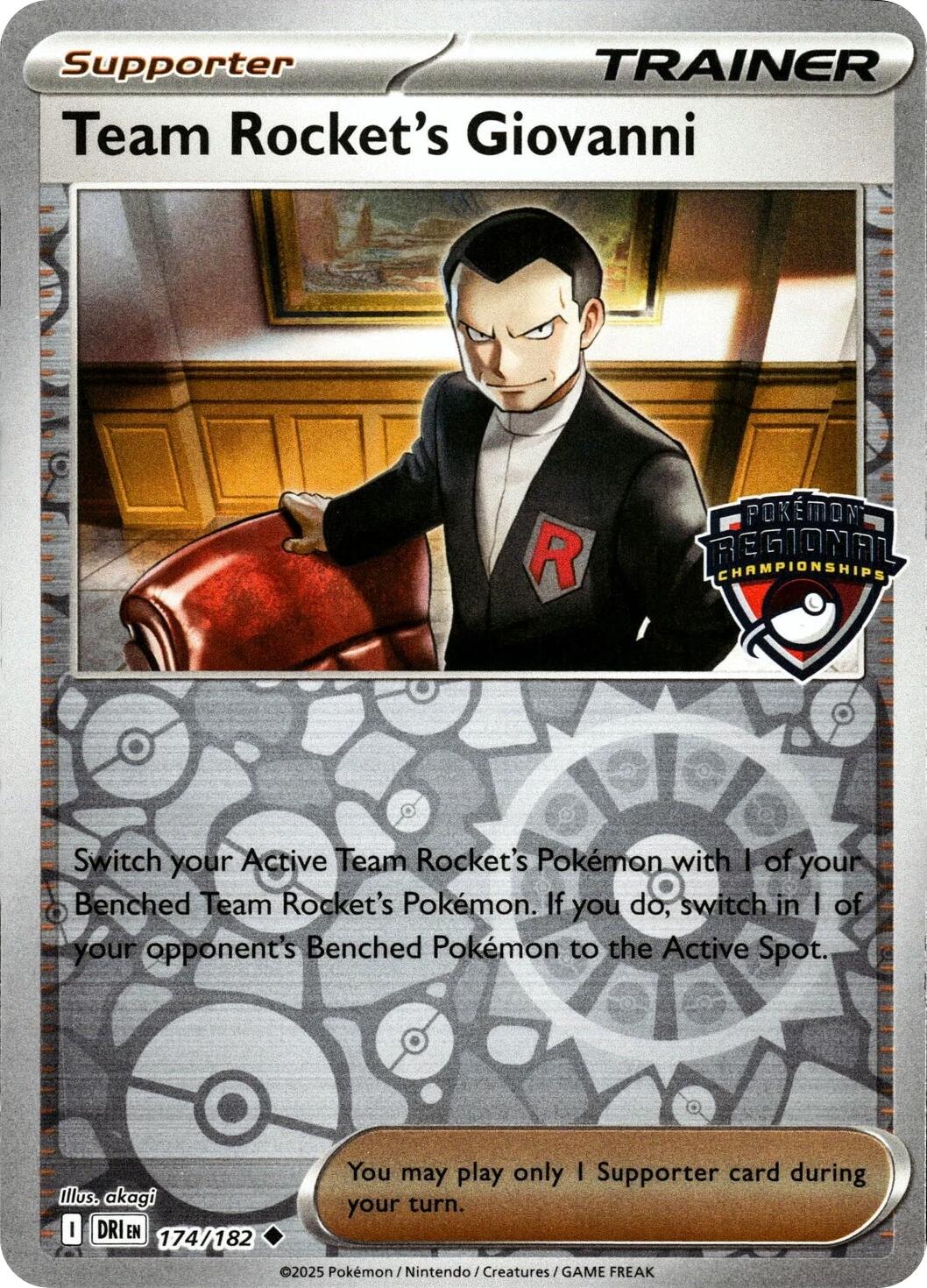 Team Rocket's Giovanni (174/182) [League & Championship Cards] | Exor Games Truro