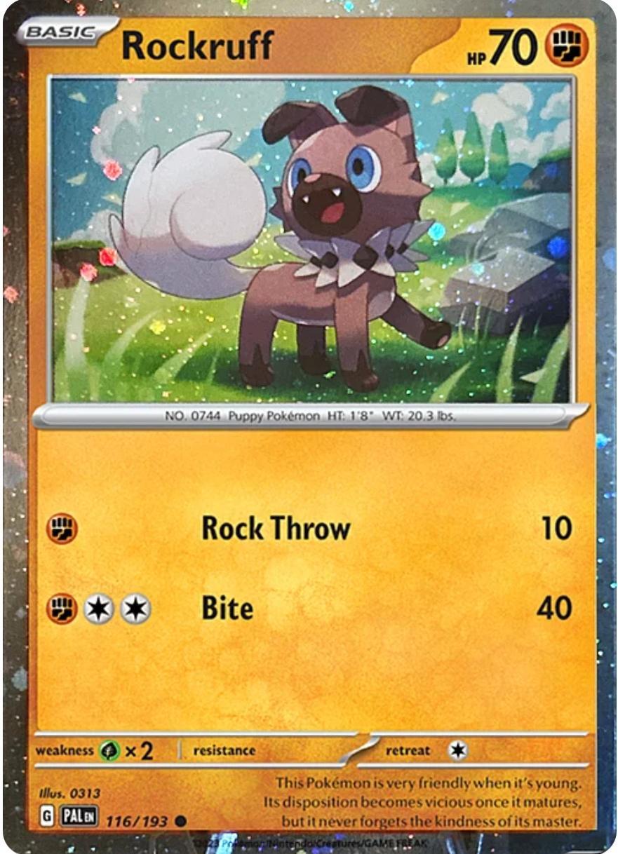 Rockruff (116/193) (Cosmos Holo) [Scarlet & Violet: Black Star Promos] | Exor Games Truro
